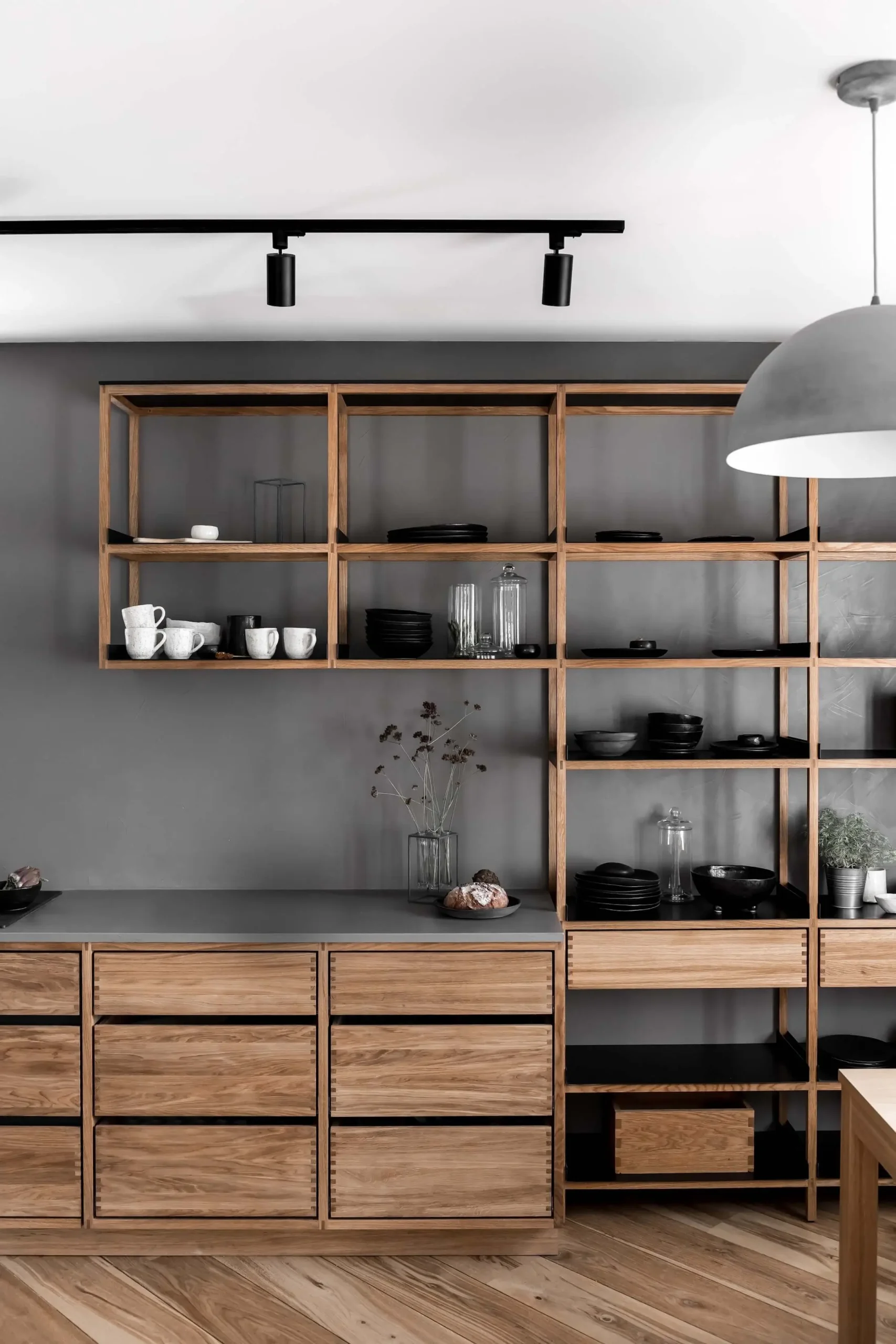 25x25 shelves blending into kitchen 20 25x25 kitchen shelf modern living kongacph scaled