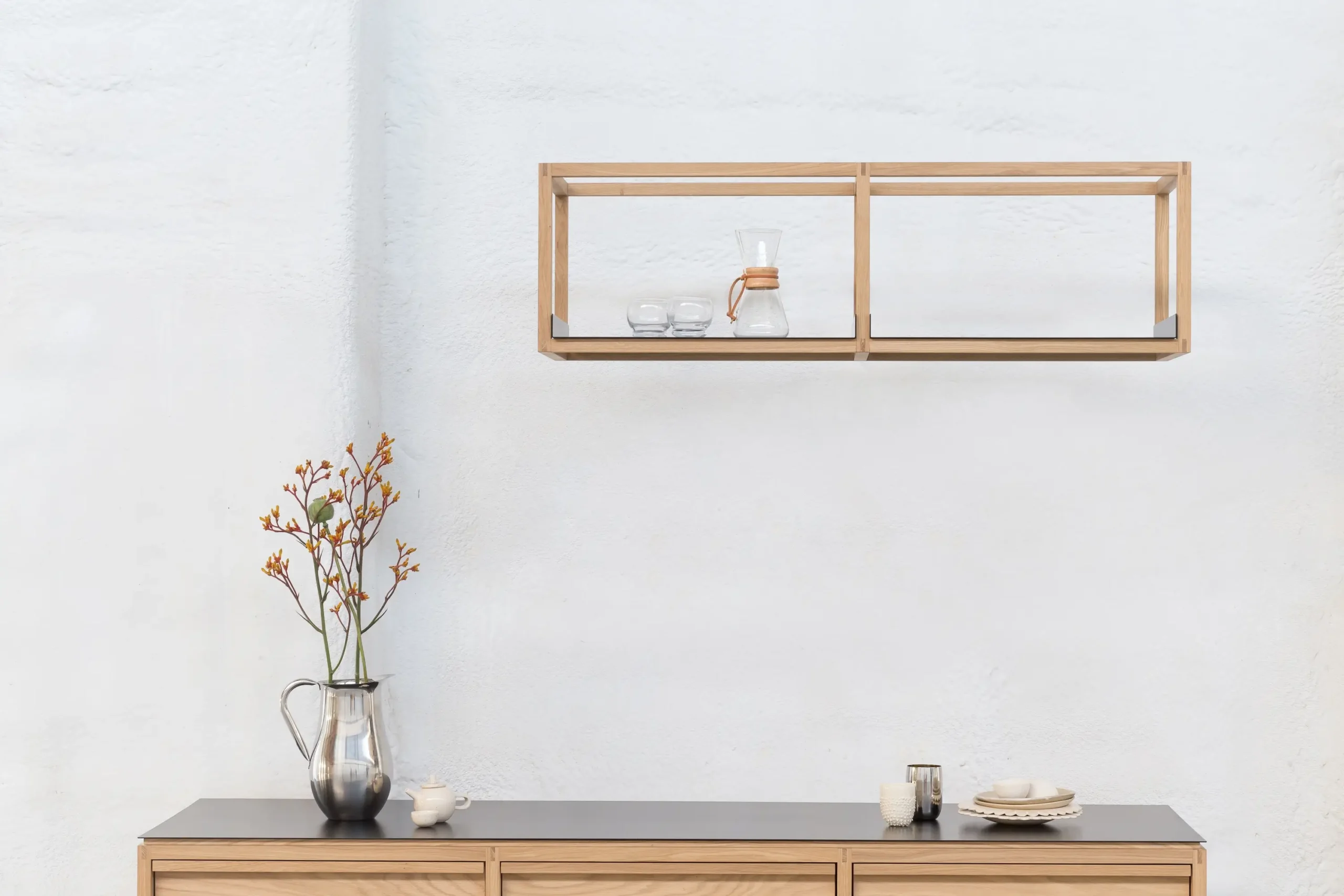 Japandi Minimalism in Workshop Kitchen 21 25x25 minimal kitchen shelf kongacph scaled