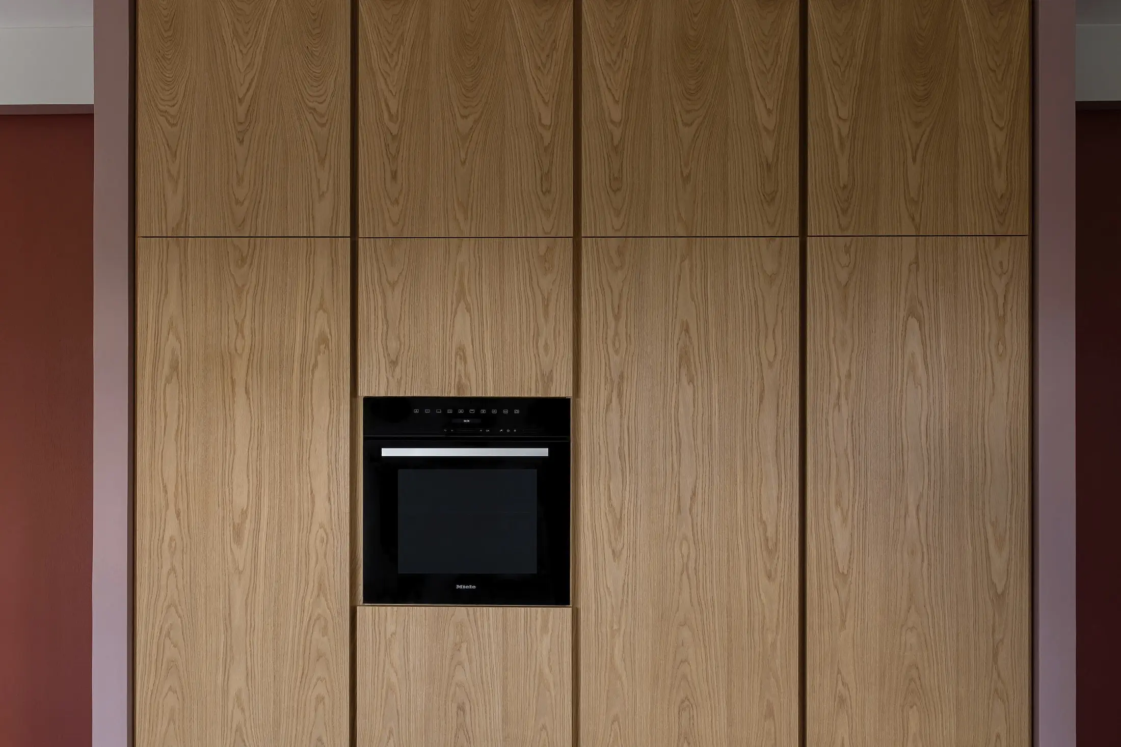 tenon kitchen 26 Minimalist design tall kitchen cabinets by Kongacph, featuring sleek lines and natural wood finishes