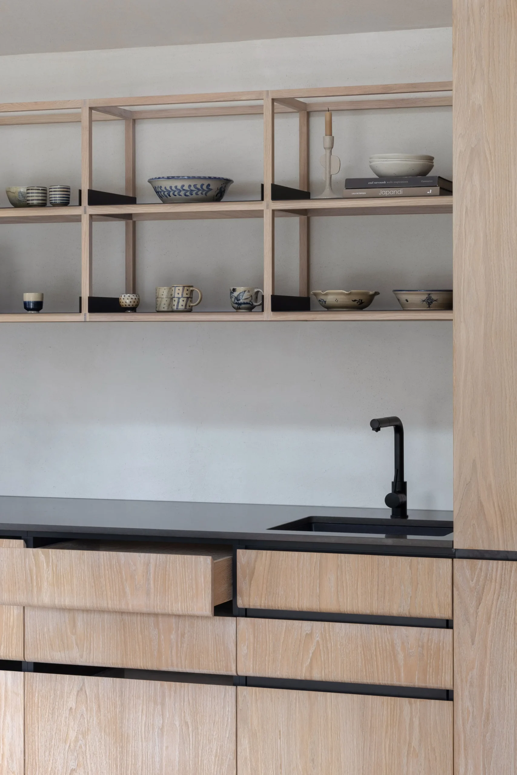 Modern Classic Kitchen in Light Oak Wood 23 modern classic wooden kitchen in roots design by kongacph