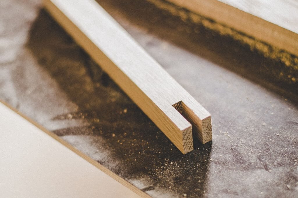Oak wood kitchen details production by Kongacph