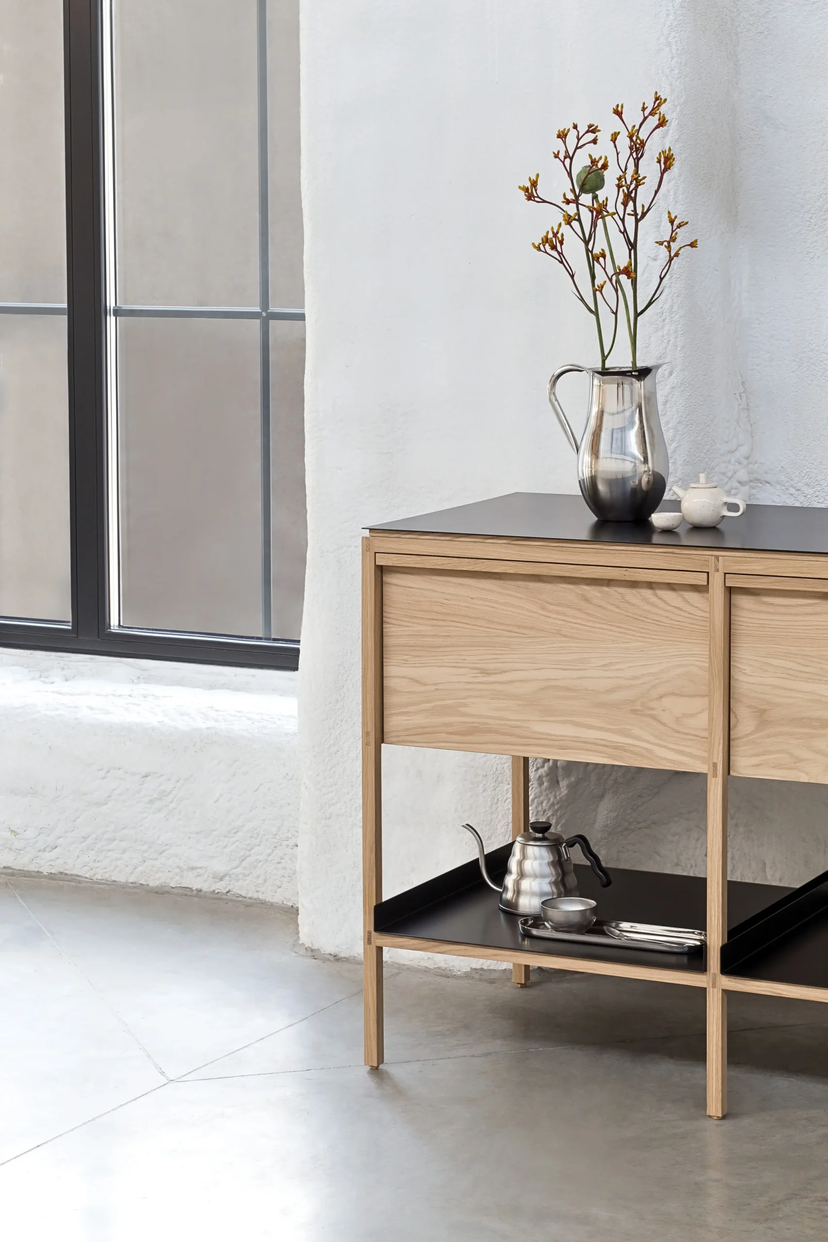 Japandi Minimalism in Workshop Kitchen