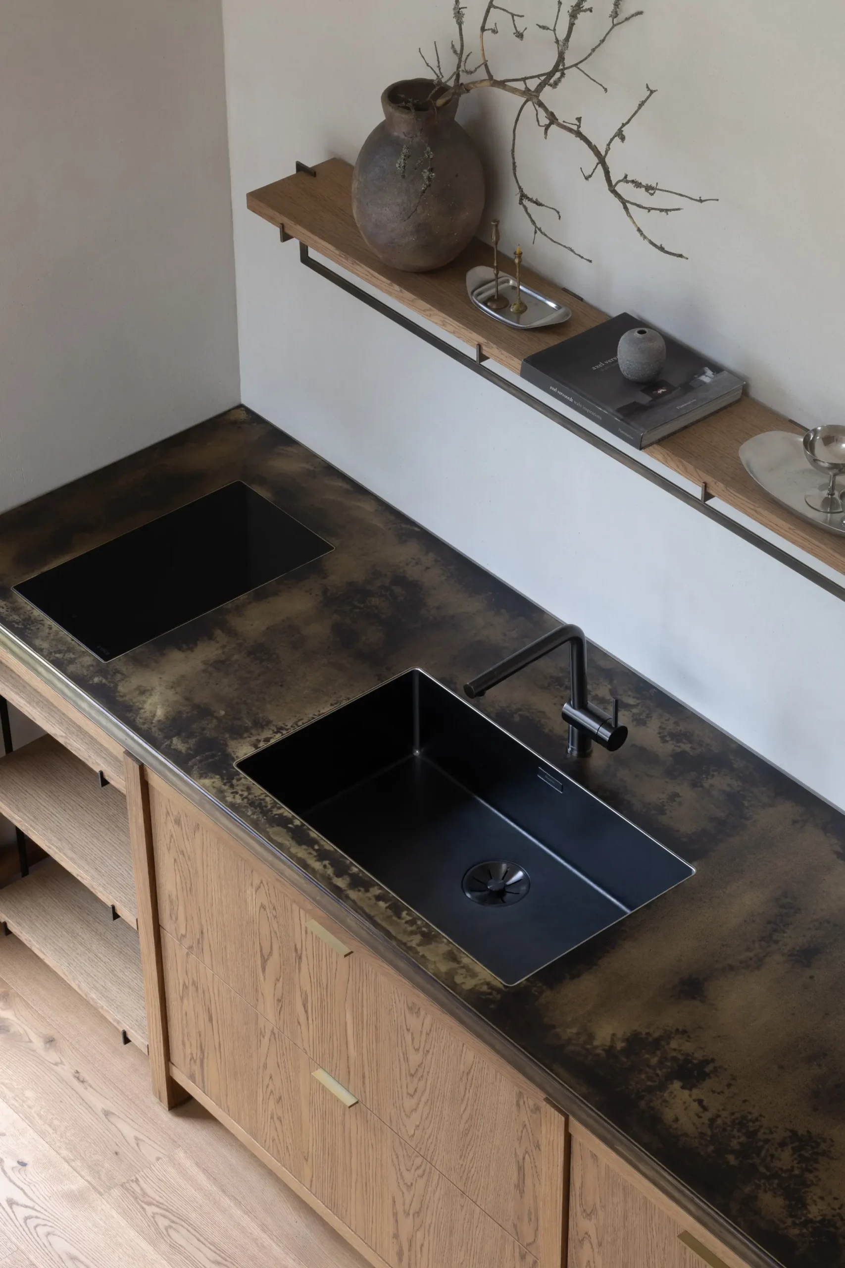 muku kitchen 30 patinated brass worktop muku kitchen kongacph scaled