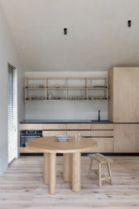 classic wooden kitchen in roots design by kongacph
