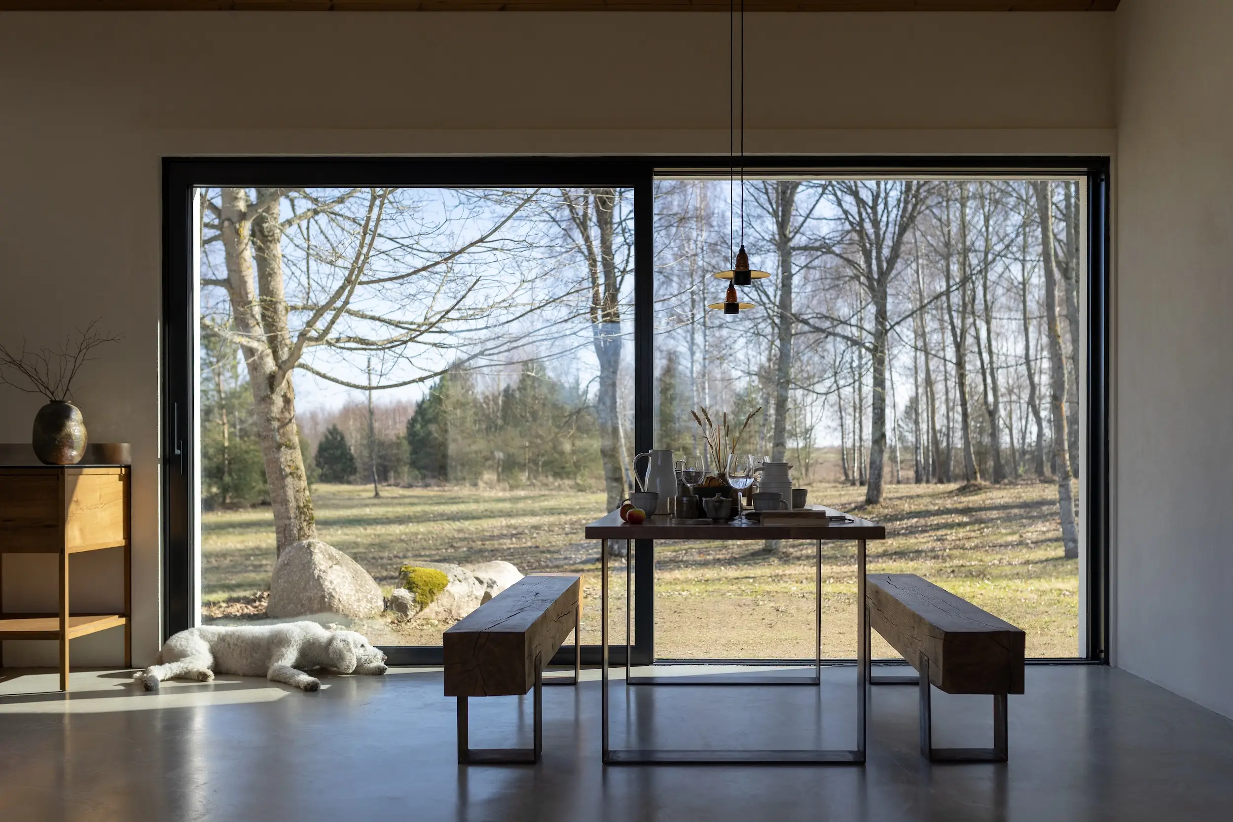 Sustainable Living: From Open Kitchen to Everyday Rituals 22 scandinavian interior with dining table