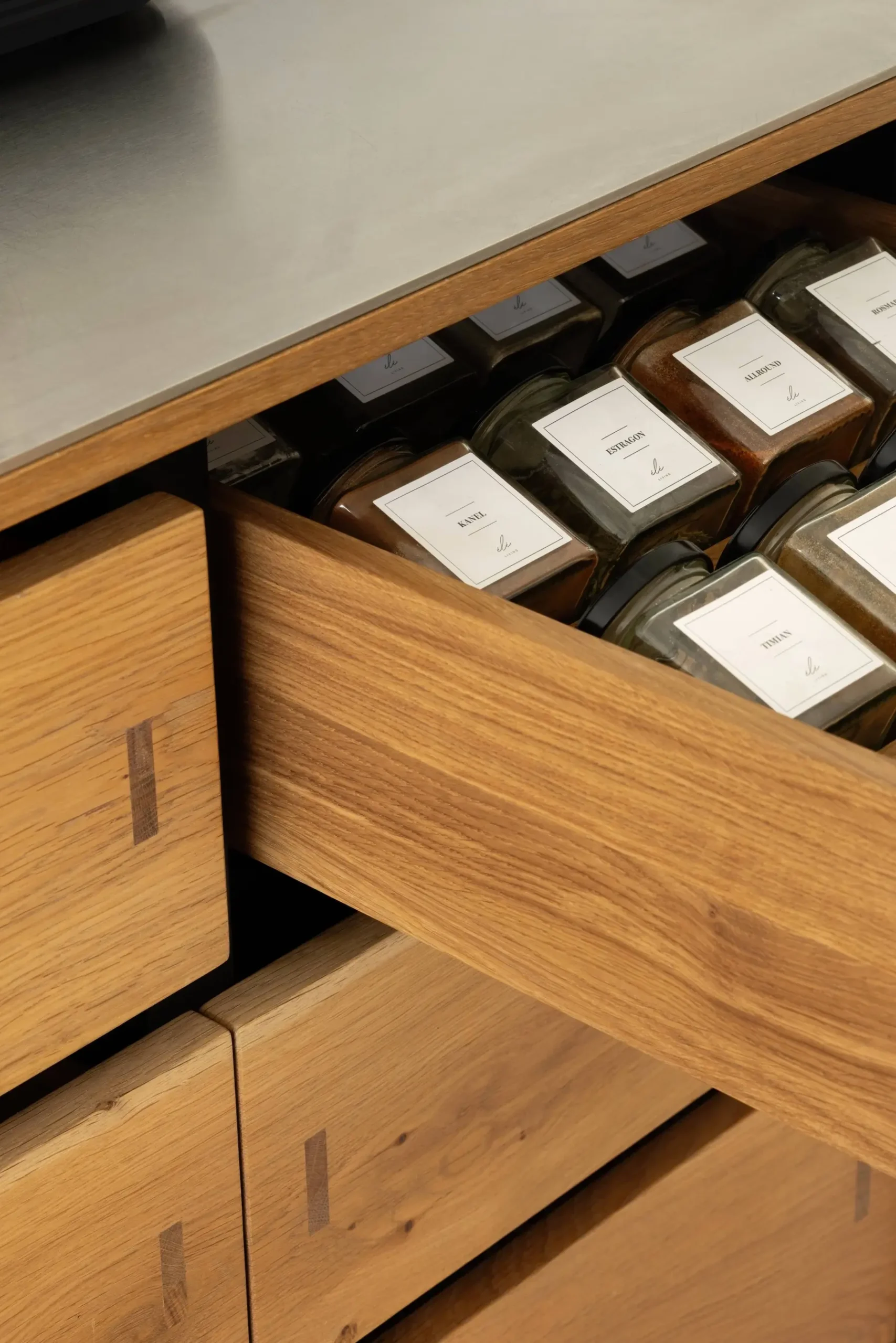 Timeless Wooden Kitchen in Copenhagen 19 wooden kitchen drawer scaled